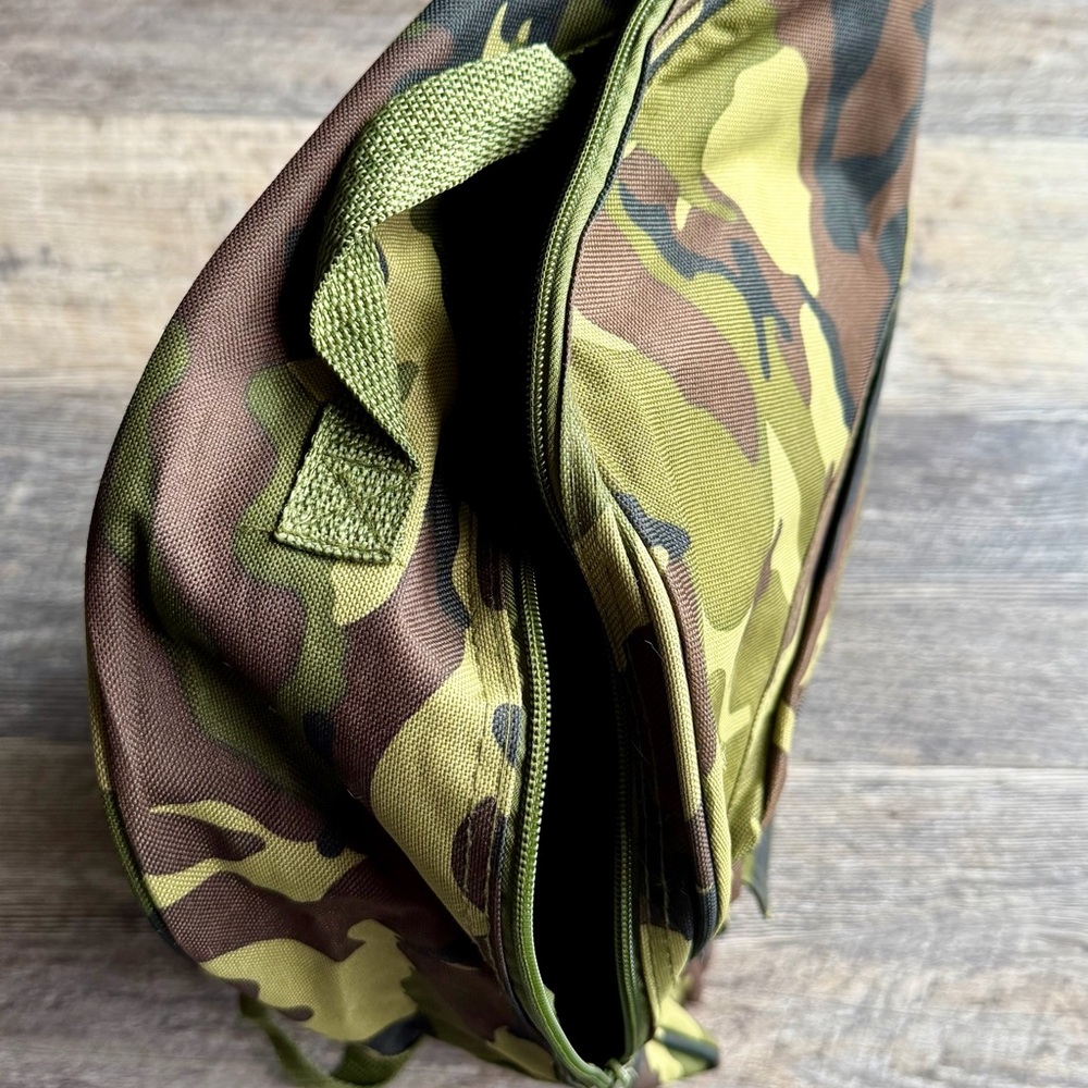 BWAP Green Camo Zip Backpack Bookbag - Picture 4 of 4